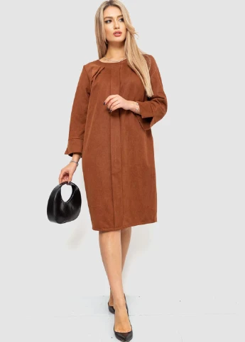 Коричневое кэжуал платье Ager однотонное