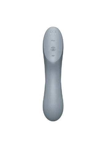 Вакуумний стимулятор із вібрацією Curvy Trinity 3 BlueGrey Satisfyer (254150578)