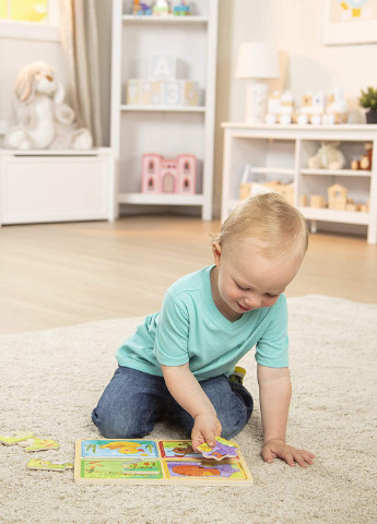 Деревянные пазлы Игривые друзья, 32х3,5х24,5 см Melissa & Doug (251711127)