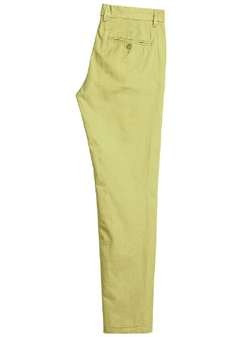 Хаки классические демисезонные прямые брюки H&M