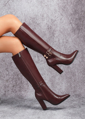 Осенние сапоги ботфорты SHEIN с пряжкой, люверсы