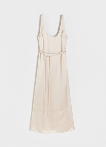 Світло-бежева коктейльна, вечірня сукня сукня-майка Reserved однотонна