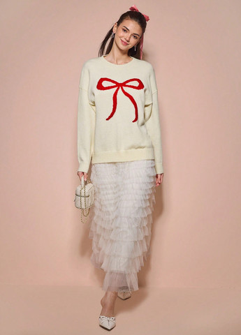 Кремовий демісезонний джемпер джемпер SHEIN