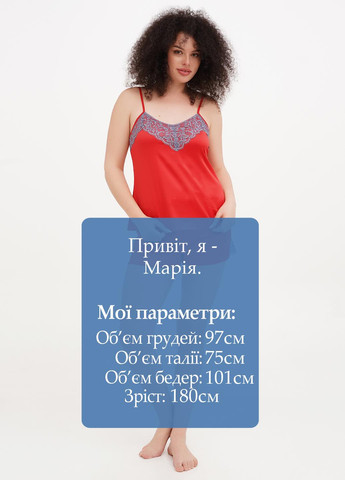 Красная всесезон пижама (топ, шорты) топ + шорты Sambario