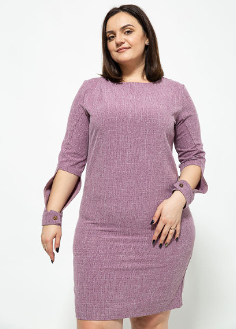 Светло-фиолетовое деловое платье а-силуэт Ager однотонное