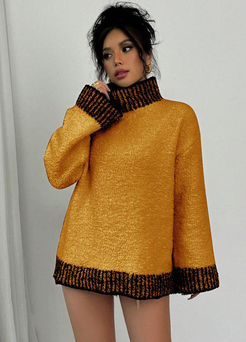 Оранжевый демисезонный свитер SHEIN