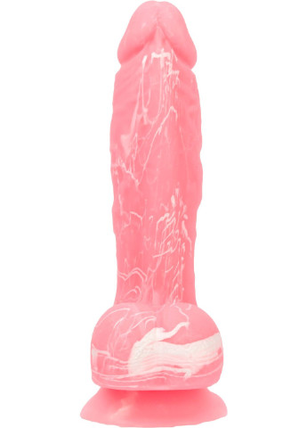 Светящийся в темноте фаллоимитатор - BRANDON - 7.5" - PINK G.I.D. /W PB, 19 см, силикон ADDICTION (254973586)