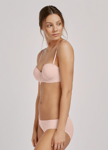 Темно-розовый бюстгальтер жіночий балконет 90d рожевий 357 Gisela