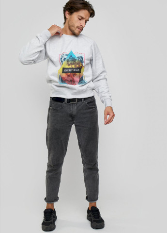 Серый свитшот мужской YAPPI рисунок (251424257)