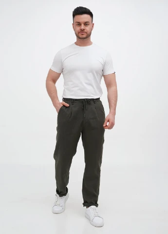 Хаки кэжуал летние прямые брюки Trend Collection