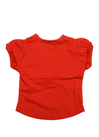 Красная летняя футболка с коротким рукавом Trussardi