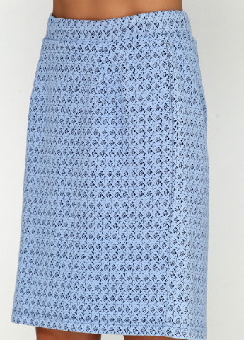 Костюм (жакет, юбка) BRANDTEX CLASSIC юбочный геометрический голубой кэжуал
