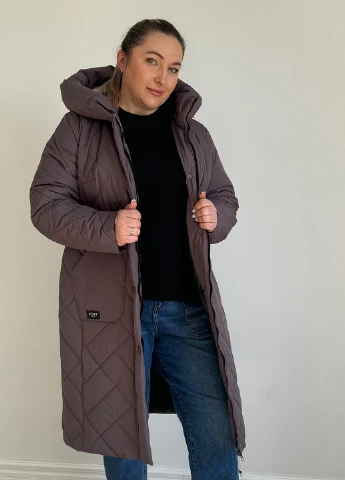 Кавова зимня куртка Eva Classic