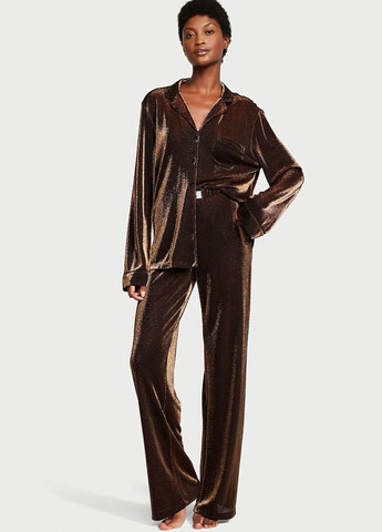 Темно-коричневая всесезон пижама (рубашка, брюки) рубашка + брюки Victoria's Secret