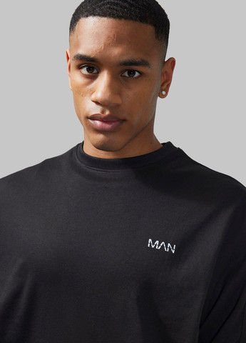 Черный демисезонный кэжуал, спортивный лонгслив Boohoo с надписями