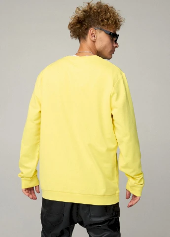 Жовтий світшот чоловічий oversize /no flis/ YAPPI (252259189)