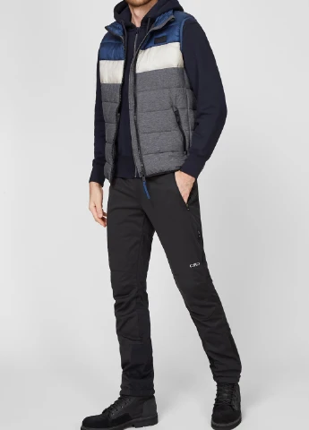Серый утепленный жилет с логотипом Man Vest CMP (256501871)