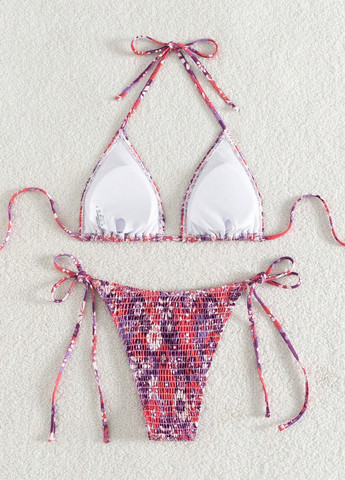 Комбінований літній купальник (ліф, трусики) бікіні SHEIN