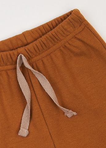 Коричневый демисезонный комплект (лонгслив, брюки) Фламинго