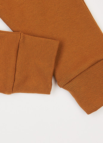 Коричневый демисезонный комплект (лонгслив, брюки) Фламинго