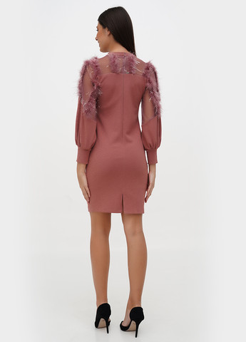 Пудрова кежуал сукня Sassofono однотонна