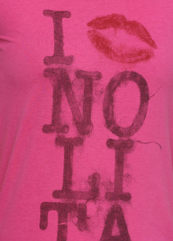 Розово-лиловая летняя футболка Nolita