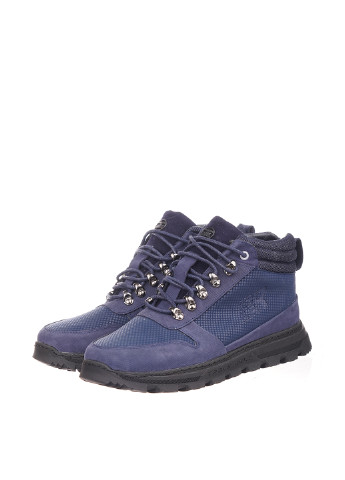 Темно-синие зимние ботинки тимберленды Broni