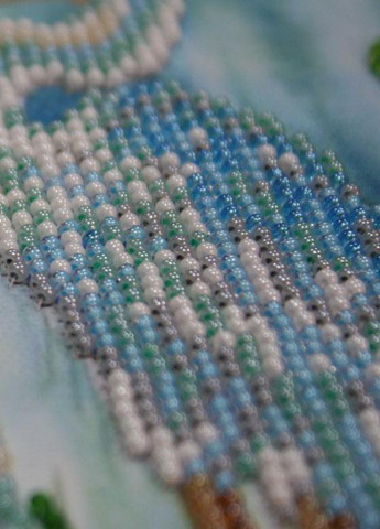 Набор для вышивки бисером на натуральном художественном холсте "Цапли" Абрис Арт AB-554 Abris Art (255337297)