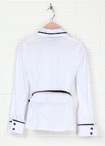 Белая в полоску блузка с длинным рукавом Pinetti демисезонная