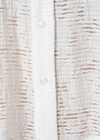 Белая кэжуал рубашка однотонная KOTON