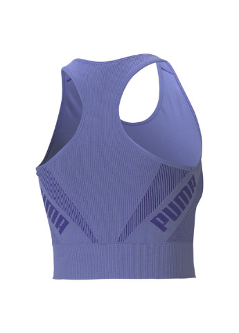 Синяя всесезон топ evostripe evoknit women's bra top Puma