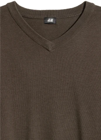 Темно-зеленый пуловер,болотний, H&M