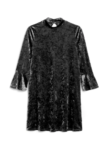 Черное кэжуал платье а-силуэт Monki однотонное