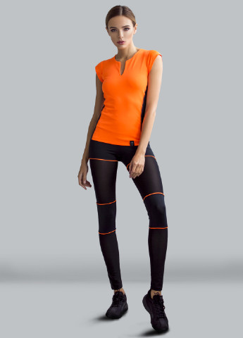 Оранжевая всесезон футболка с коротким рукавом Designed for fitness
