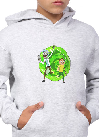 Худі для хлопчика Рік і Морті (Rick and Morty) Кенгуру дитячий (9298-1240) MobiPrint (219027776)