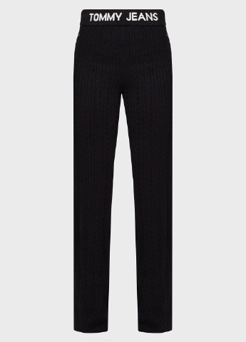 Черные кэжуал демисезонные зауженные брюки Tommy Jeans