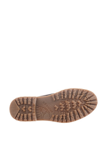 Темно-коричневые зимние ботинки тимберленды Levons