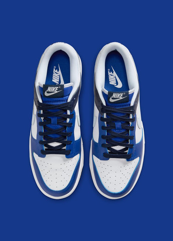 Синие демисезонные кроссовки fq8826-100 Nike Dunk Low 100