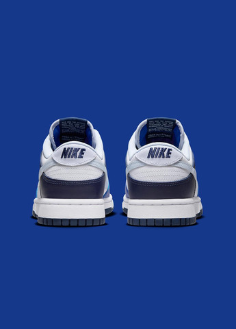 Синие демисезонные кроссовки fq8826-100 Nike Dunk Low 100