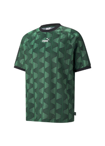 Зеленая футболка the neverworn pattern men's tee Puma