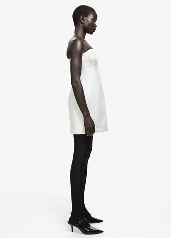 Серебристое коктейльное платье платье-футболка H&M однотонное