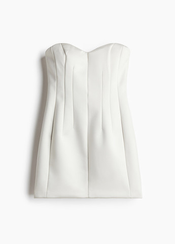 Серебристое коктейльное платье платье-футболка H&M однотонное