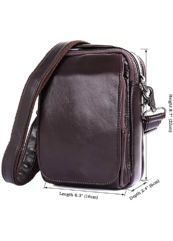 Чоловіча шкіряна сумка 16х22х6 см Vintage (252126998)