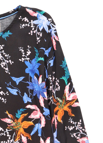 Чорна кежуал сукня а-силует B.Young з квітковим принтом