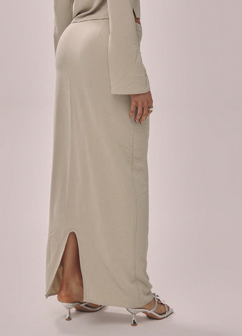 Кремовая кэжуал однотонная юбка SHEIN карандаш