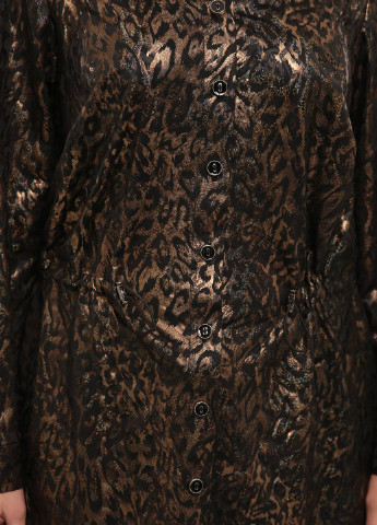 Довга сорочка з куліскою (леопард) ДЕЙЗІ коричнева Tatiana (223529071)