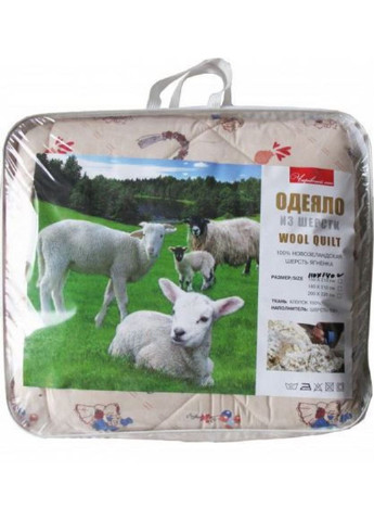Детское одеяло закрытое однотонное овечья шерсть (Микрофибра) 110x140 1038 Moda (253618171)