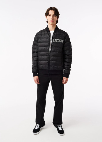 Чорна демісезонна куртка куртка-трансформер Lacoste