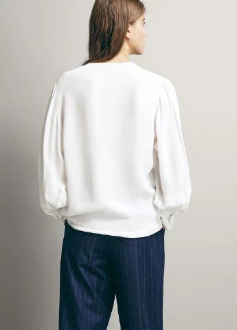 Біла блуза Massimo Dutti