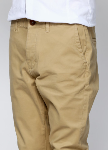 Бежевые кэжуал летние прямые брюки Only & Sons